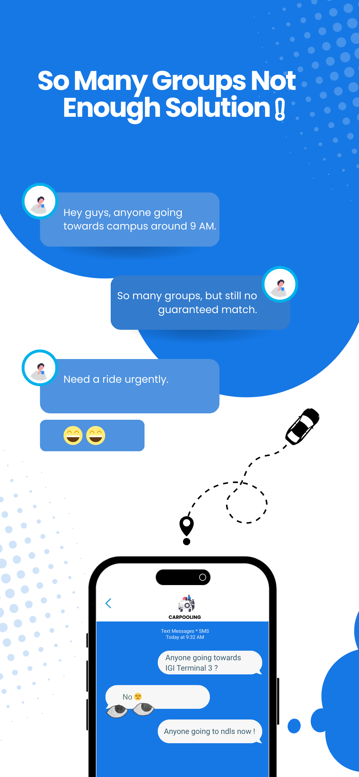 Syinq chat and coordination screens